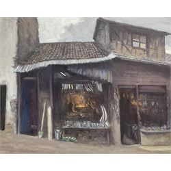 Neil Tyler (British 1945-): 'Blacksmiths - Safranbolu', oil on canvas signed and dated '06, titled verso 61cm x 76cm 
Notes: to be sold in aid of the Turkey-Syria Earthquake Appeal