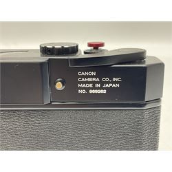 Canon 7 camera body, painted black, serial no. 869262