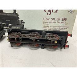 ‘00’ gauge - two kit built steam locomotive and tenders comprising Class 0395 Jumbos 0-6-0 no.30566 finished in BR black; Class C2X Large Vulcans 0-6-0 no.32434 finished in BR black; both with DJH Models boxes (2) 