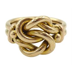 Early 20th century 9ct gold knot ring, London 1926