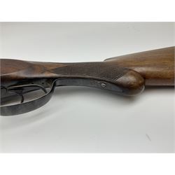 BSA 12-bore side-by-side double barrel box-lock ejector sporting gun with 76cm barrels, walnut stock with chequered grip and fore-end, serial no.37983, L119.5cm overall SHOTGUN CERTIFICATE REQUIRED