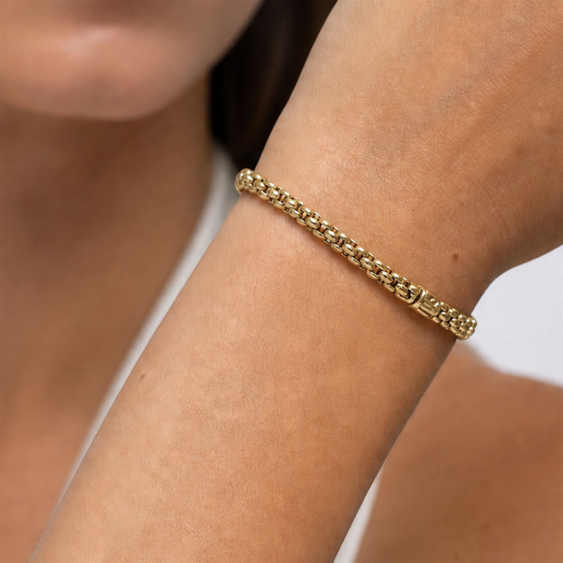 Fope 18ct gold bracelet, with lobster clasp, London import mark 1997