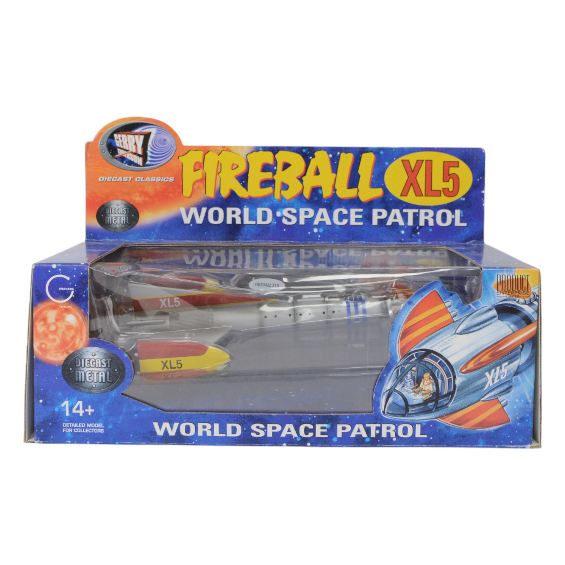 Product Enterprise Gerry Anderson World Space Patrol Fireball XL5 diecast model, boxed