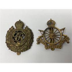 Twenty-seven military metal cap badges including Royal tank Corps, Reconnaissance Corps, Royal Armoured Corps, Royal Corps of Signals, Womens Army Auxiliary Corps, Queen Mary's Army Auxiliary Corps, Auxiliary Territorial Service,  Royal Engineers, REME, Army physical Training Corps etc 
