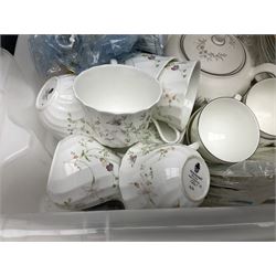 Wedgwood Westbury pattern tea set; another Wedgwood floral patterned tea set; and an Elizabethan rose pattern tea set.