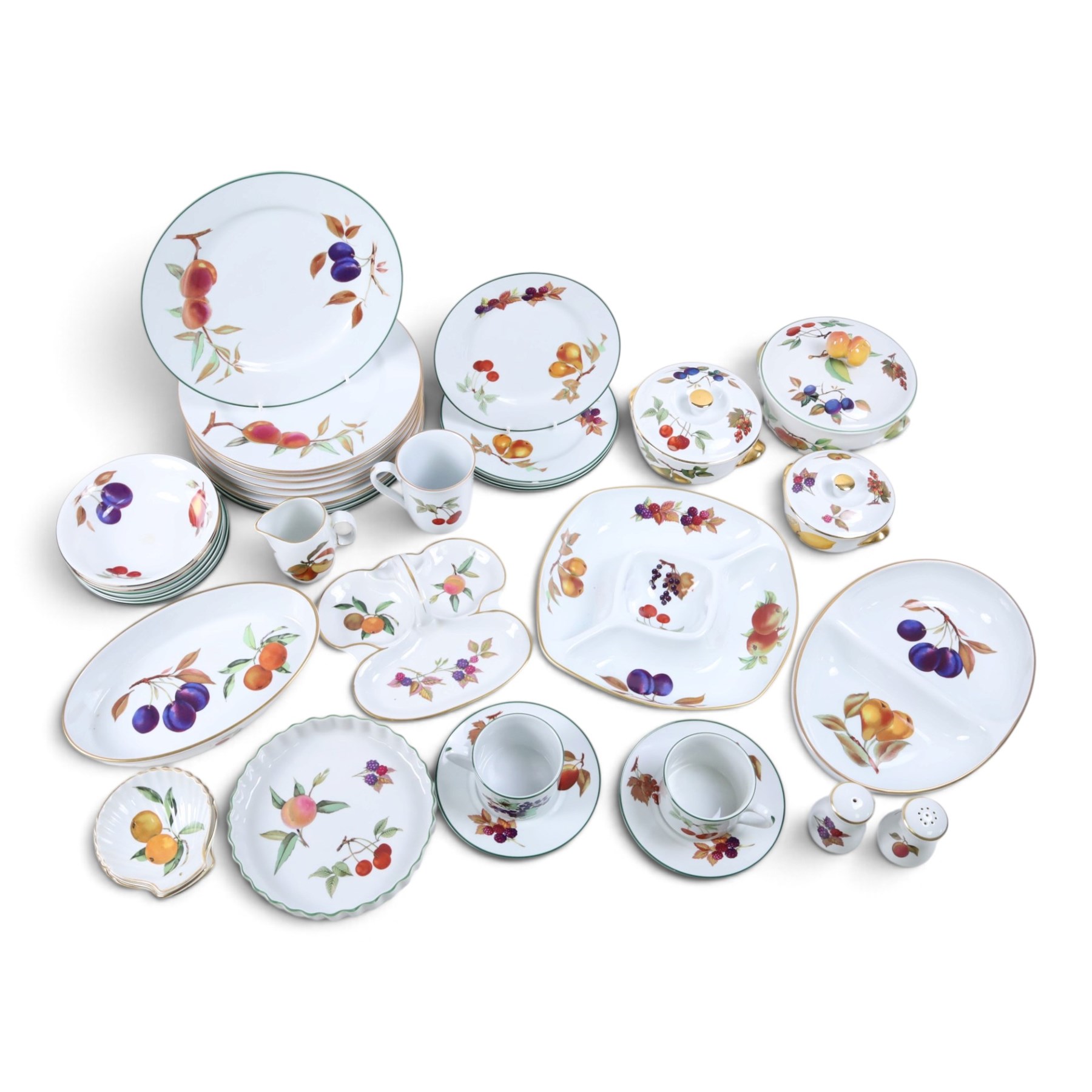 Collection of Royal Worcester Evesham and Evsham Vale, including  dinner plates, serving dishes salt and pepper etc