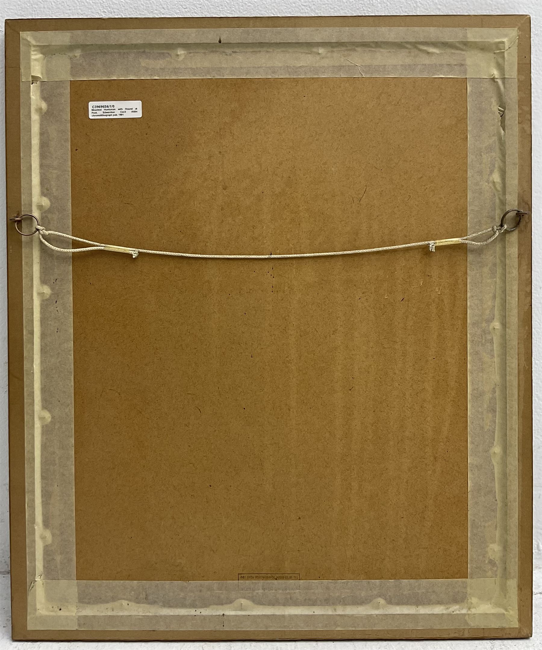 After Cecil Aldin (British 1870-1935): The Huntsman, chromolithograph pub. 1901