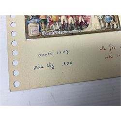 Six original Liebig watercolour illustrations: 'La Fie des Poupiees' 1907