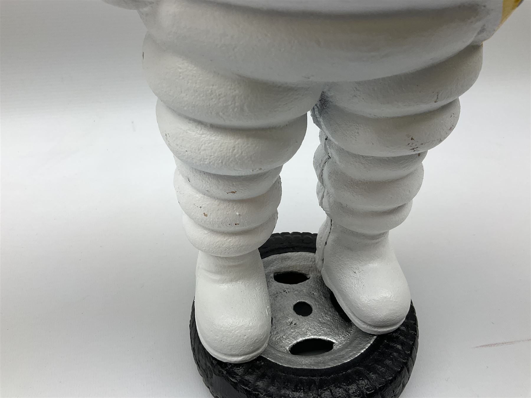 Cast iron Michelin man figure, H38cm