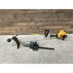 McCulloch TM210 petrol strimmer and a Black & Decker GT150 hedge cutter   