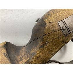 SHOTGUN CERTIFICATE REQUIRED - Modern 20-bore matchlock muzzle loading Civil War type musket, with 92.5cm(36