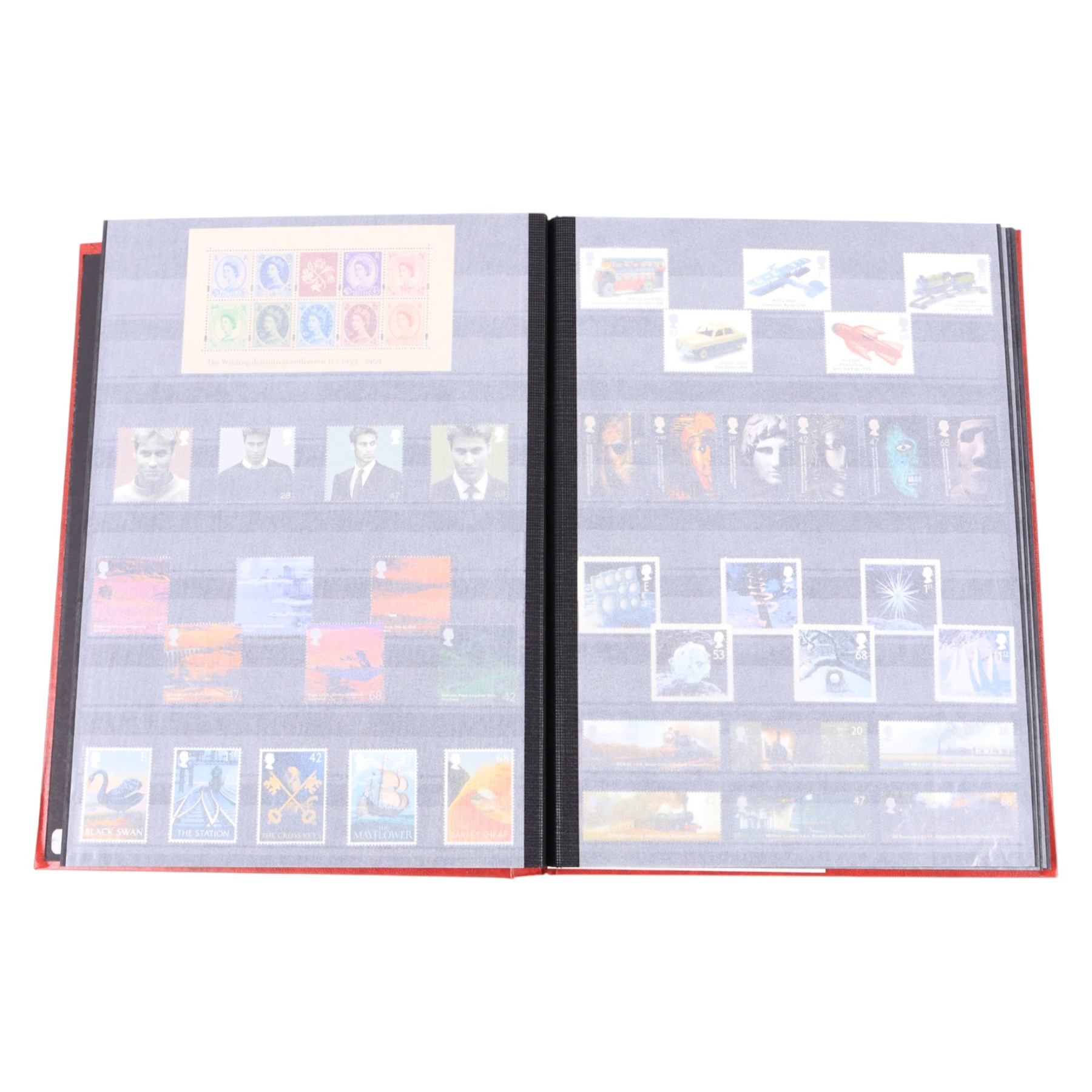 Queen Elizabeth II mint decimal stamps in one folder, face value of usable postage approximately 600 GBP