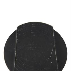 Guzzini - 1970s Italian circular chrome ashtray, designed by Luigi Massoni for Harvey Guzzini, D23cm