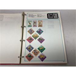 Stamps including Great British Queen Elizabeth II Royal Mail first day covers mostly with special postmarks, various mint pre and post decimal mint stamps, Isle of Man TT100 book by Mick Duckworth complete with stamps, World stamps etc, housed in various albums/folders and loose, in one box