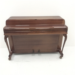  Kemble Minx mahogany cased, cast iron overstrung, upright piano (W132cm, H96cm, D57cm) with stool (2) mao1507  