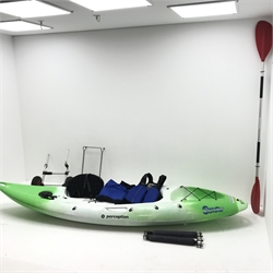 Perception Scooter kayak with paddle and various accessories 