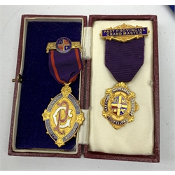 A selection of National Independent Order of Odd Fellows medals.  