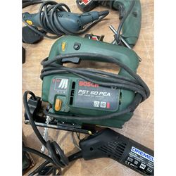 Quantity of electric tools, including Bosch heat gun, drills and other  - THIS LOT IS TO BE COLLECTED BY APPOINTMENT FROM DUGGLEBY STORAGE, GREAT HILL, EASTFIELD, SCARBOROUGH, YO11 3TX