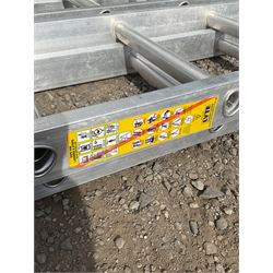 Pair of extendable ladders  (8m and 5.8m), reach (2)  - THIS LOT IS TO BE COLLECTED BY APPOINTMENT FROM DUGGLEBY STORAGE, GREAT HILL, EASTFIELD, SCARBOROUGH, YO11 3TX