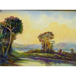  Bruce Kendall (British Contemporary): 'Pastoral Landscape', oil on board signed 29cm x 39cm  