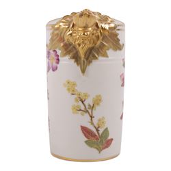 Three Royal Worcester jug in Blush Ivory, comprising squat winged dragon handled jug shape 1048, lion mask jug shape 1258 and Bacchus mask jug shape 1366, all with puce mark to base 