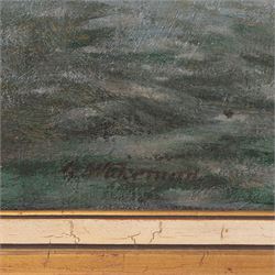 Gerald Hastings Wakeman (Irish 1864-1938): Ships off the Irish Coast, oil on canvas signed 44cm x 60cm