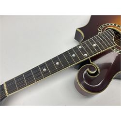 Eastman eight-string mandolin model MD514 2007 serial no.UK023 L68cm; in Hiscox hard carrying case