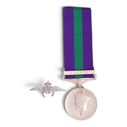 General Service medal with Malaya clasp, awarded to 14446659 Pte E. Nixon A.C.C together w...