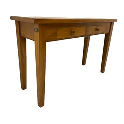 Permakraft pine two drawer console table 