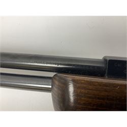 Weihrauch model HW 77 K  .22 air rifle with under lever action, beech stock with chequered pistol grip and Tasco WA39x40-1 scope, serial no.1283661 L102cm overall NB: AGE RESTRICTIONS APPLY TO THE PURCHASE OF THIS LOT