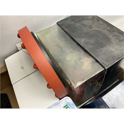 Large collection of Wallace & Gromit collectables, including four Born to Play  figures, clocks, composite figures, etc, in four boxes   