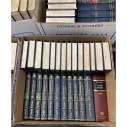 Large collection of law books, to include Halsbury’s Statutory Instruments, Atkin’s Court Forms, Halsbury’s Laws of England etc, in fourteen boxes  