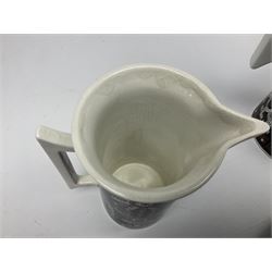 Susan Williams Ellis for Portmeirion 'Magic City' part coffee service, comprising five cups, six saucers, sugar bowl, milk jug and coffee pot
