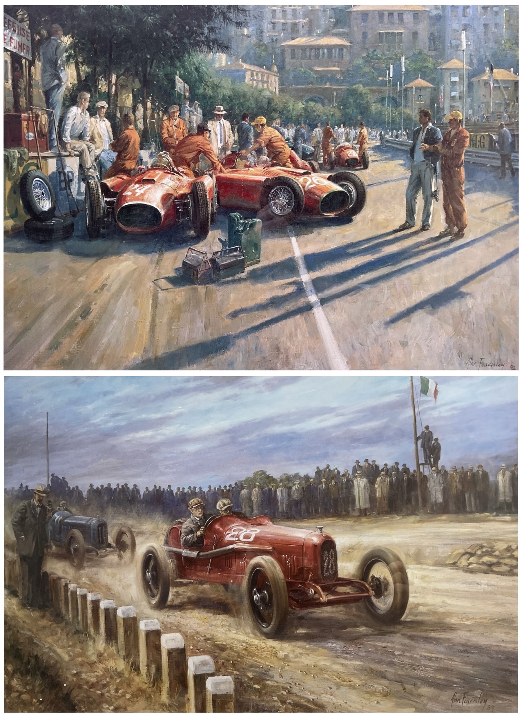 Alan Fearnley (British 1942-): 'The Birth of the Prancing Horse' and 'Early Start', pair limited edition prints signed and numbered in pencil 42cm x 58cm (2)