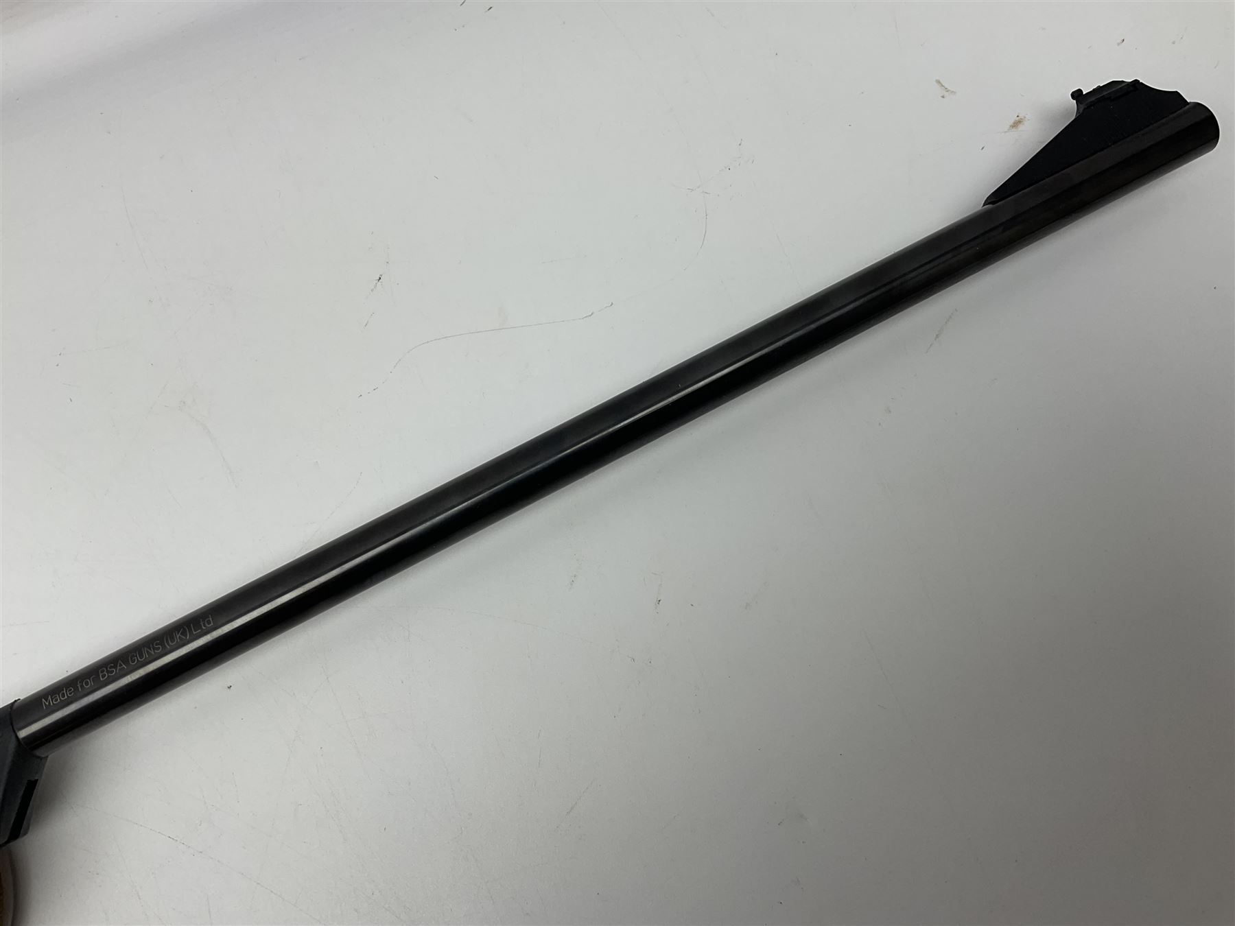 BSA Meteor Mk7 .22 air rifle with break barrel action L110cm overall no.WE-331279-14; in original cardboard box NB: AGE RESTRICTIONS APPLY TO THE PURCHASE OF THIS LOT.