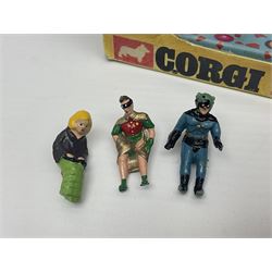 Corgi - The Magic Roundabout train no.851 in original box; with loose Batman, Robin and Lady Penelope figures from Corgi and Dinky vehicles