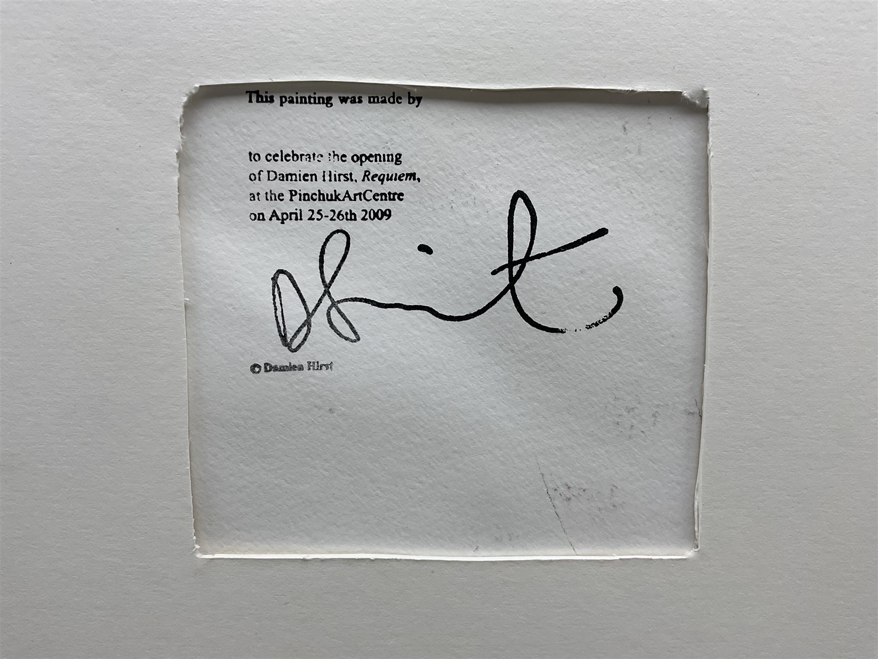 Damien Hirst (British 1965-): Star Spin Painting 2009, acrylic on die-cut wove paper, with artist's inkstamp signature and blindstamp verso, pub. Pinchuk Art Centre, Ukraine, 52.5 x 55.3cm)
