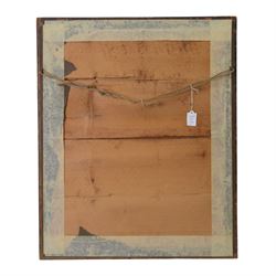 J.L.E. Meissonier Napoleon Bonaparte Etching on Silk, depicting Napoleon on Marengo in military uniform, from the painting by Ernest Meissonier, etched by Walter Edwin Law, H56cm, W46cm