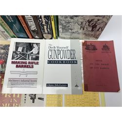 Seventeen books/pamphlets on cartridge making, ammunition, gunsmithing etc including Barnes Frank: Cartridges of the World. 2006 11th edition; Donnelly John T.: The Handloaders Manual of Cartridge Conversions. 1987; Hoyem George A.: The History and Development of Small Arms Ammunition. 2005 Volume Three; Speer Reloading Manual No.11; Baker D.J.: British Handloading Cartridge Tools. 2003. Signed by author etc