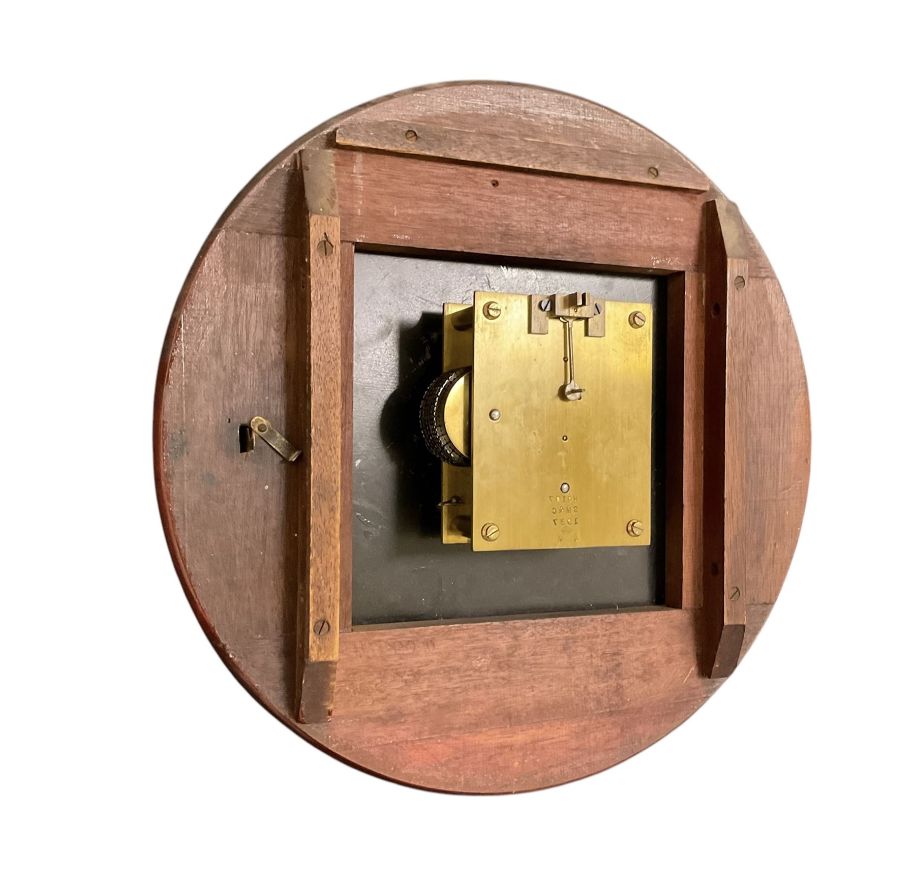 English - Early 20th century 8-day fusee wall clock with an 18