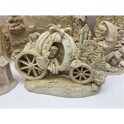 Thirty three Lilliput Lane models from the British collection and paint your own Children's Plaques, to include I am a little teapot, Gnome improvements, Dennis the Dragon, Bill and Ben, The Bobbins etc, some with boxes and deeds 