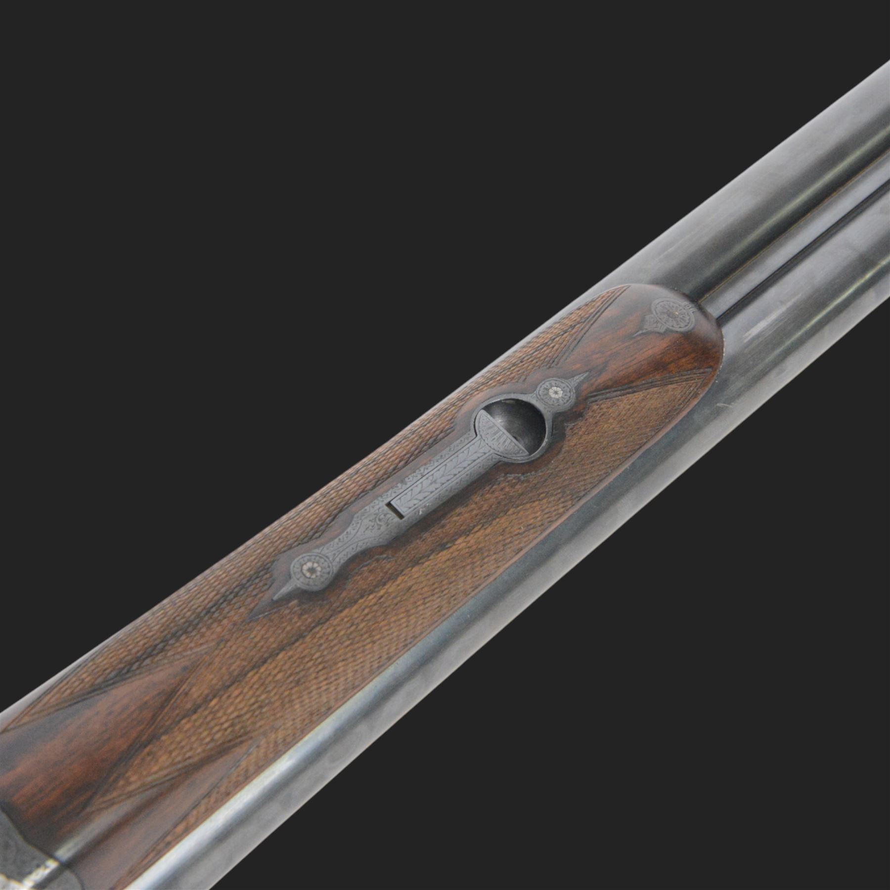 Holland and Holland 12 bore single trigger sidelock ejector, side by side double barrel shotgun with 76cm (30