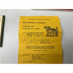 Autographs from film, stage, sporting personalities etc, including mid 20th century Hull City FC, Esmond Knight, John Clements, Kay Hammond, Richard Greene, Manning Whiley, Jerry Desmond etc, in albums, on pieces etc