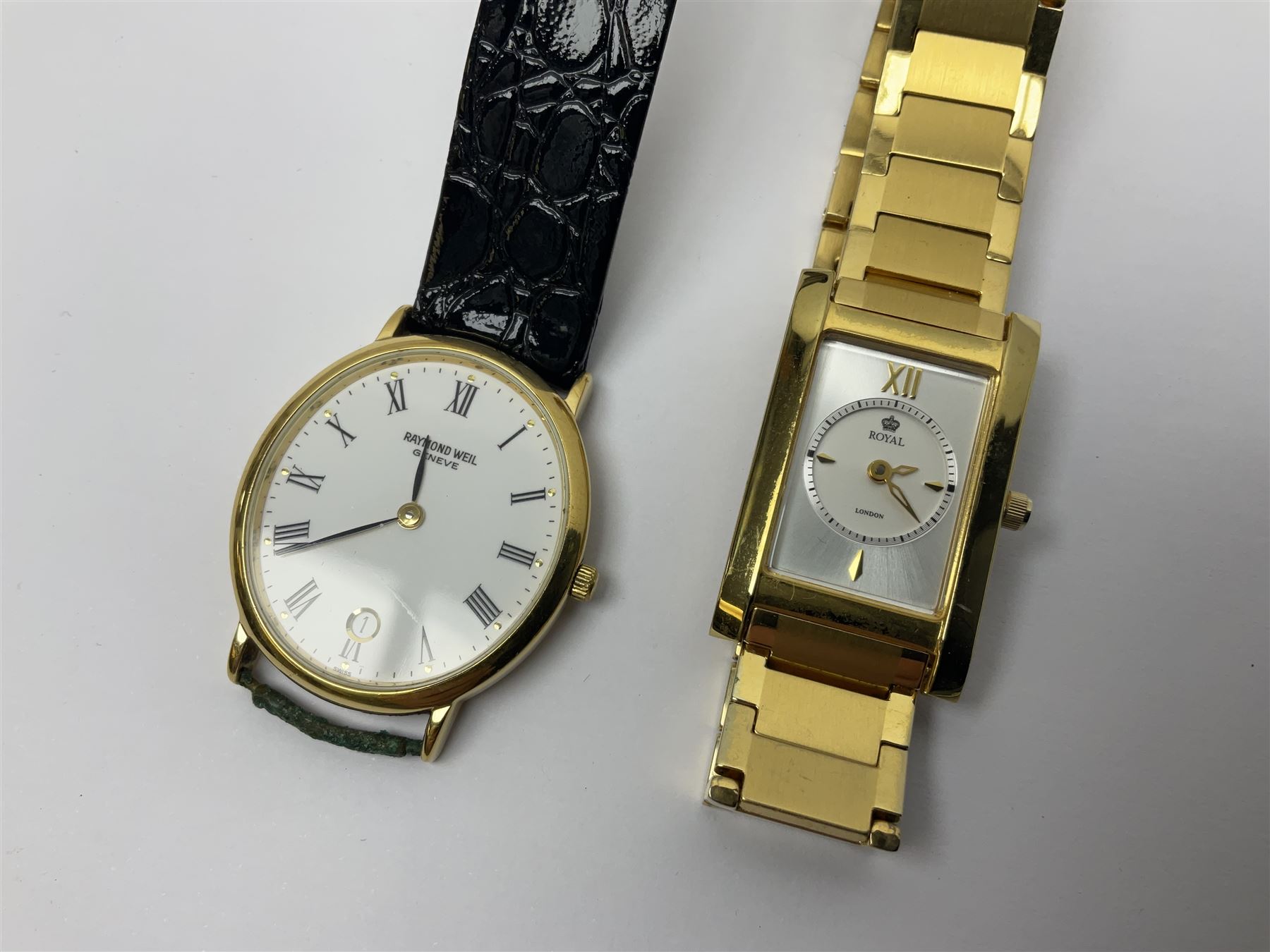 Two ladies Skagen wristwatches, to include 107SGSC and 107SGGD, both on stainless steel mesh straps, boxed, together with four other ladies wristwatches (6)