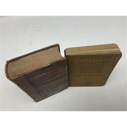 Jules Michelet (French 1798-1874): The Insect, with illustrations by Giacomelli, pub. T. Nelson and Sons, Paternoster Row, Edinburgh and New York, 1875, together with Edward Callow: The Phynodderree and Other Legends of the Isle of Man, with illustrations by W.J. Watson, pub. J. Dean and Son, Fleet Street, E.C, George Dodd: Metals British Manufactures, pub. Charles Knight and Co, Ludgate Street, 1845, WWI Imperial Army Series Musketry, pub. John Murray, Albermarle Street, 1915, Laurence Echard (1670–1730): The Roman History From the Settlement of the Empire by Augustus Caesar, To The Removal of the Imperial Seat by Constantine the Great Containing the Space of 355 years, vol. 2, printed by T.H. for M. Gillyflower, J. Tonson in Fleet Street, H. Bonwick in St. Paul's Church-yard and R. Parker in Cornhill, 1698, bound in leather (5)