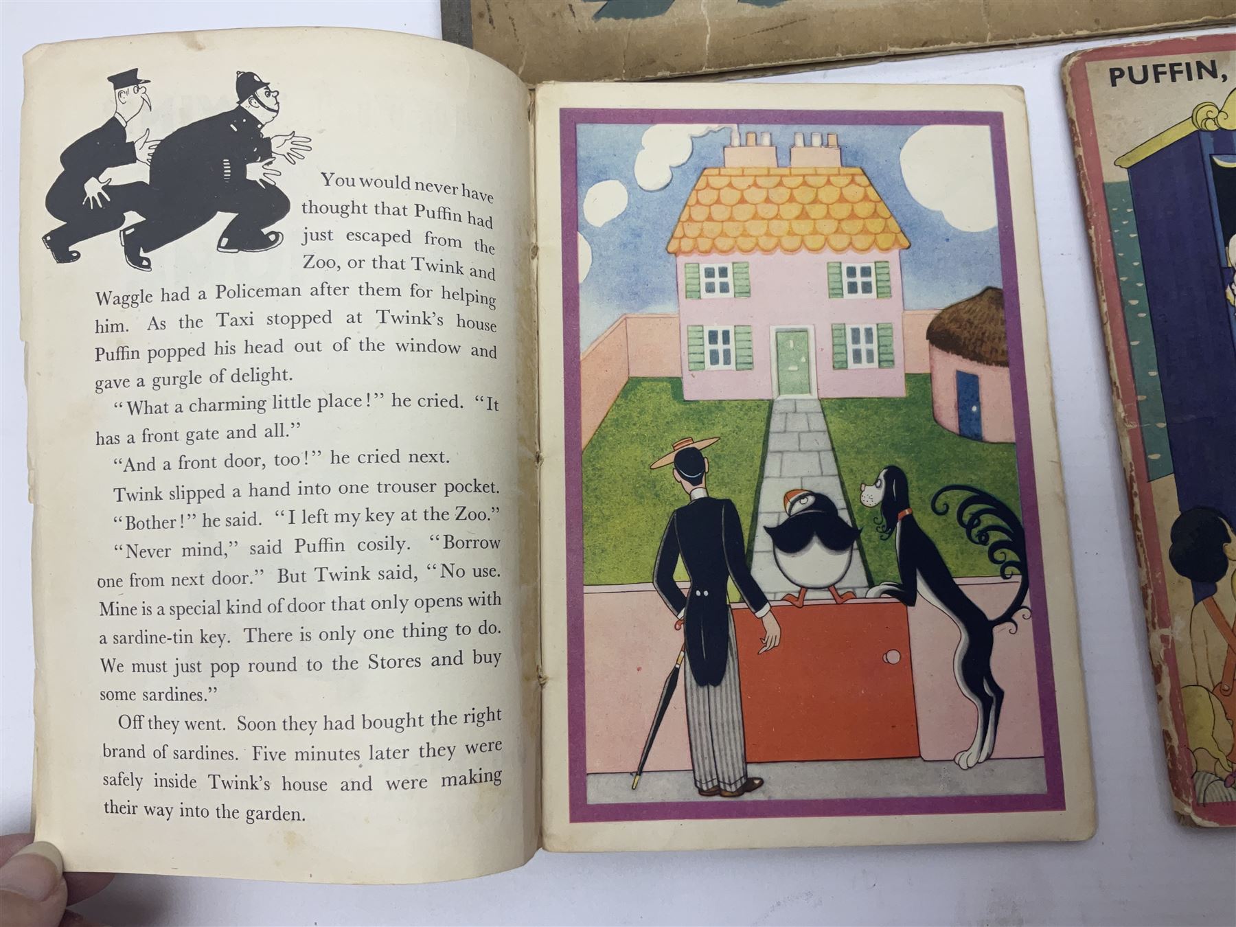 Joyce Dennys, Puffin Twink & Waggle 'at the seaside', 'at the fair' and 'at home', together with Susan Gladstone 'Bruno and His Friend Chimp' and L'Oiseau de Feu (Firebird) 'Scheherazade'