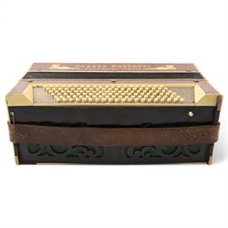 Italian Cesare Pancotti accordion, contained within a wooden case
