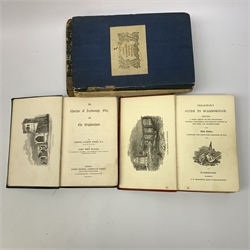 Cole John: A Tour Round Scarborough, and Scarborough Worthies. Both 1826 and uniformly bound in blue paper covered boards; Hutton W.: The Scarborough Tour in 1803. London 1804; Theakston's Guide to Scarborough. Third edition c1845; Poole & Hugall: The Churches of Scarborough, Filey and The Neighbourhood. 1848; and Goodricke Fras.: Scarborough and Scarborough Spa. 1891. Limp covers. (6)