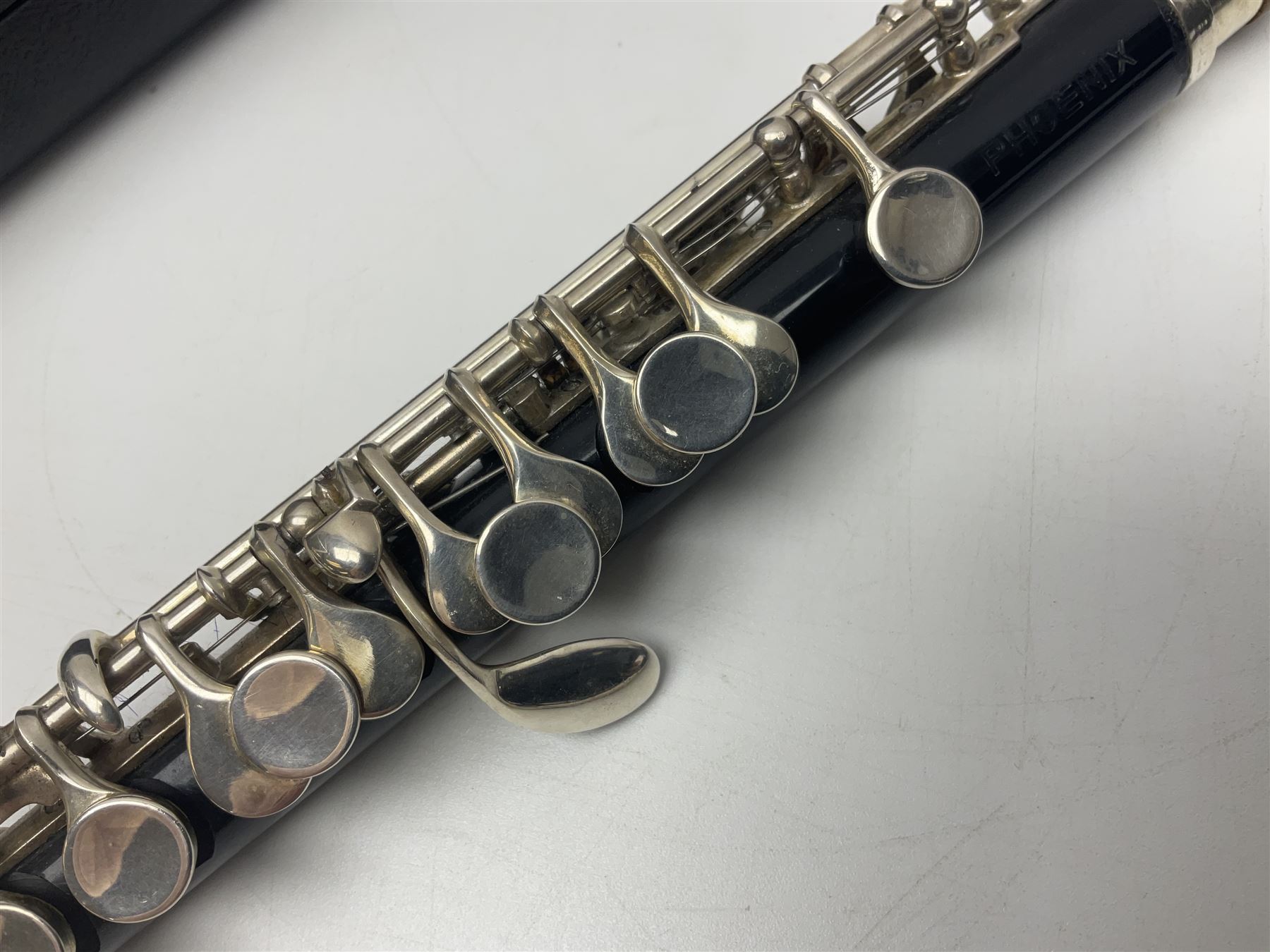 Phoenix two-piece piccolo; in Emerson fitted case