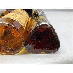 Glenmorangie, ten year old Scotch whisky, 1 litre 43% vol, Grant's twelve year old Scotch whisky 1 litre, 43 G.L and Johnnie Walker Black Label, twelve year old Scotch whisky, 1 litre 43% vol, all boxed (3)